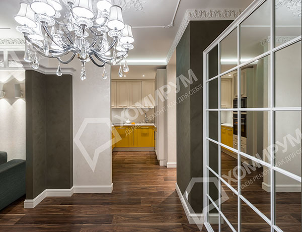 Ремонт трехкомнатной квартиры, ЖК бизнес класса, ул. Карамышевская набережная, Москва