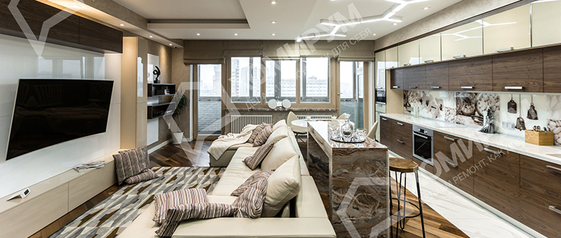 Ремонт четырехкомнатной квартиры, ж/к бизнес класса, ул. Шмитовский проезд, Москва