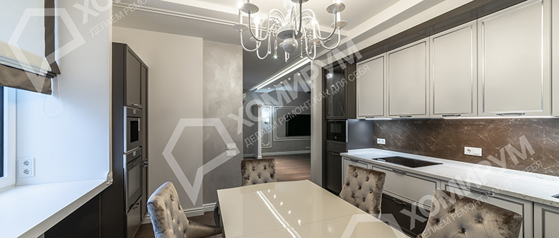 Ремонт четырехкомнатной квартиры, ЖК «Мосфильмовский», Москва